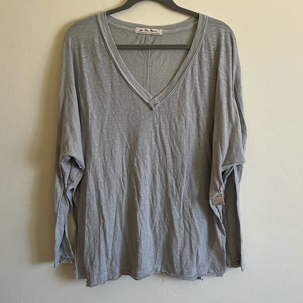 We The Free Free People Nina V-Neck Long-Sleeve Size XS